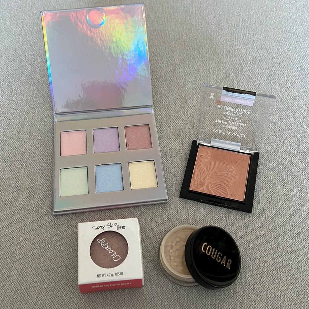 Various Highlighters Makeup Bundle | Colourpop, Wet n Wild, Naked Cosmetics
